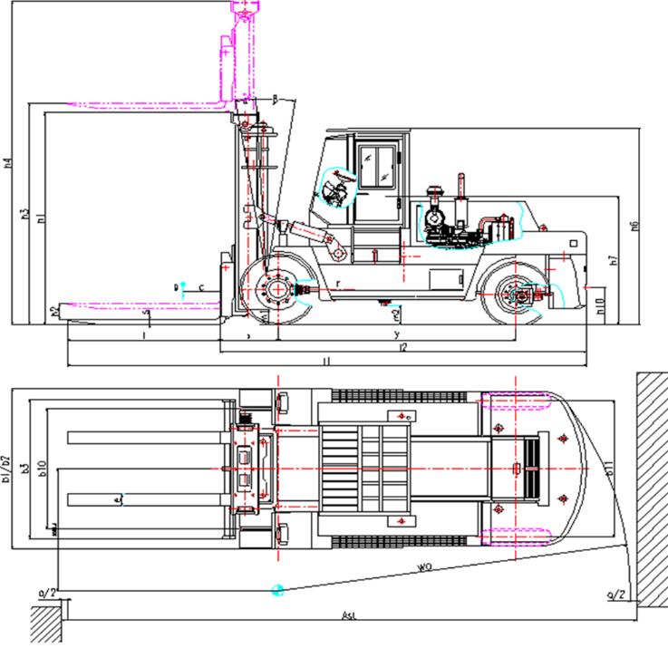 Carretilla elevadora de contenedores de 30 toneladas 8.1 m 30 Ton Container Forklift 8.1m