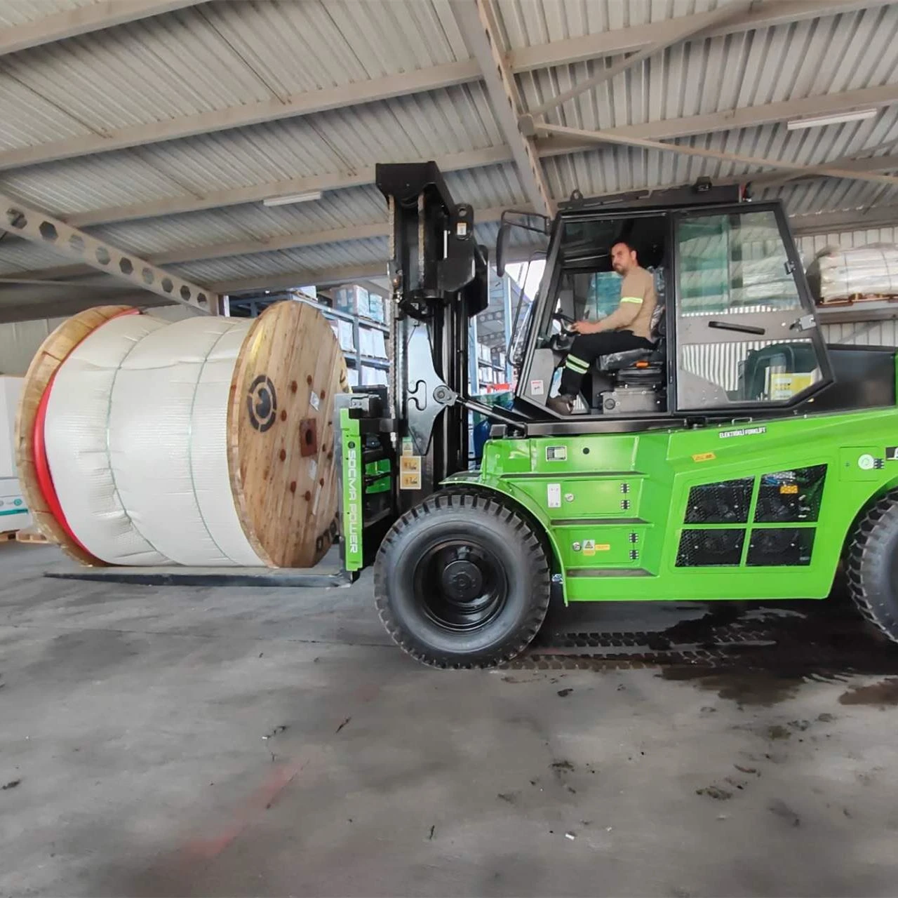 15 tons electric forklift for cable factory 2 15 tons electric forklift for cable factory 2