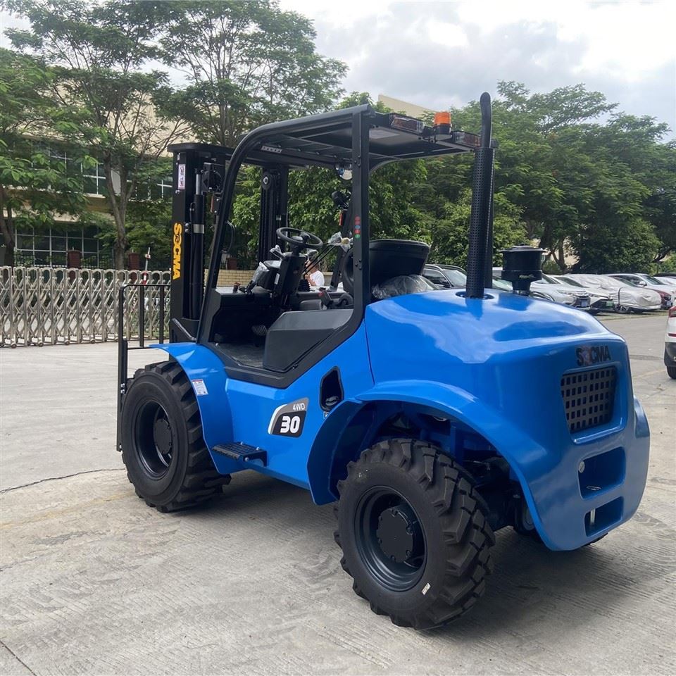 SOCMA 3 Ton All- Terrain Off Road 4x4 Four Wheel Drive 4wd Rough Terrain Forklift