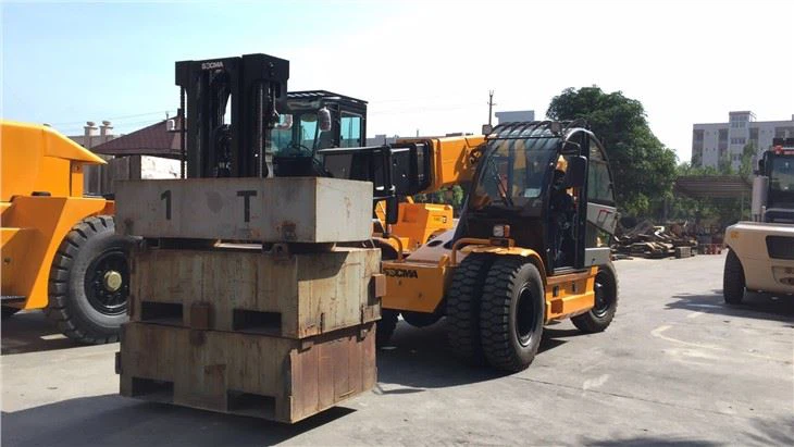 telehandler with load