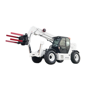 Manipulador telescópico SOCMA de 4,5 toneladas y 10 m en modo cangrejo 4x4