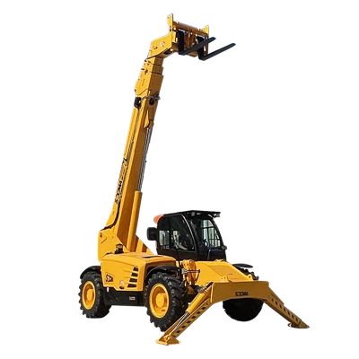 Manipulador telescópico SOCMA de 5,5 toneladas y 17 m con tracción en las cuatro ruedas, modo cangrejo