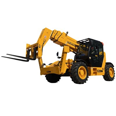 Manipulador telescópico SOCMA de 5 toneladas y 17 m en modo cangrejo 4x4