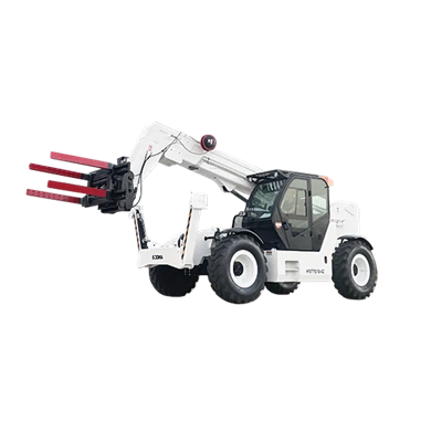 Manipulador telescópico SOCMA de 7,5 toneladas y 12 m en modo cangrejo 4x4