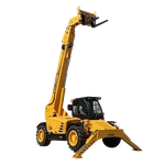 Manipulador telescópico SOCMA de 7 toneladas y 15 m con tracción en las 4 ruedas y modo cangrejo