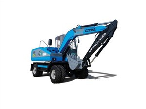Excavadora de ruedas eléctrica SOCMA Peso operativo de 8 toneladas